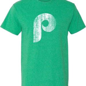 Phillies Retro ST. Patty's Day Green T-Shirt From Hare Wear Apparel